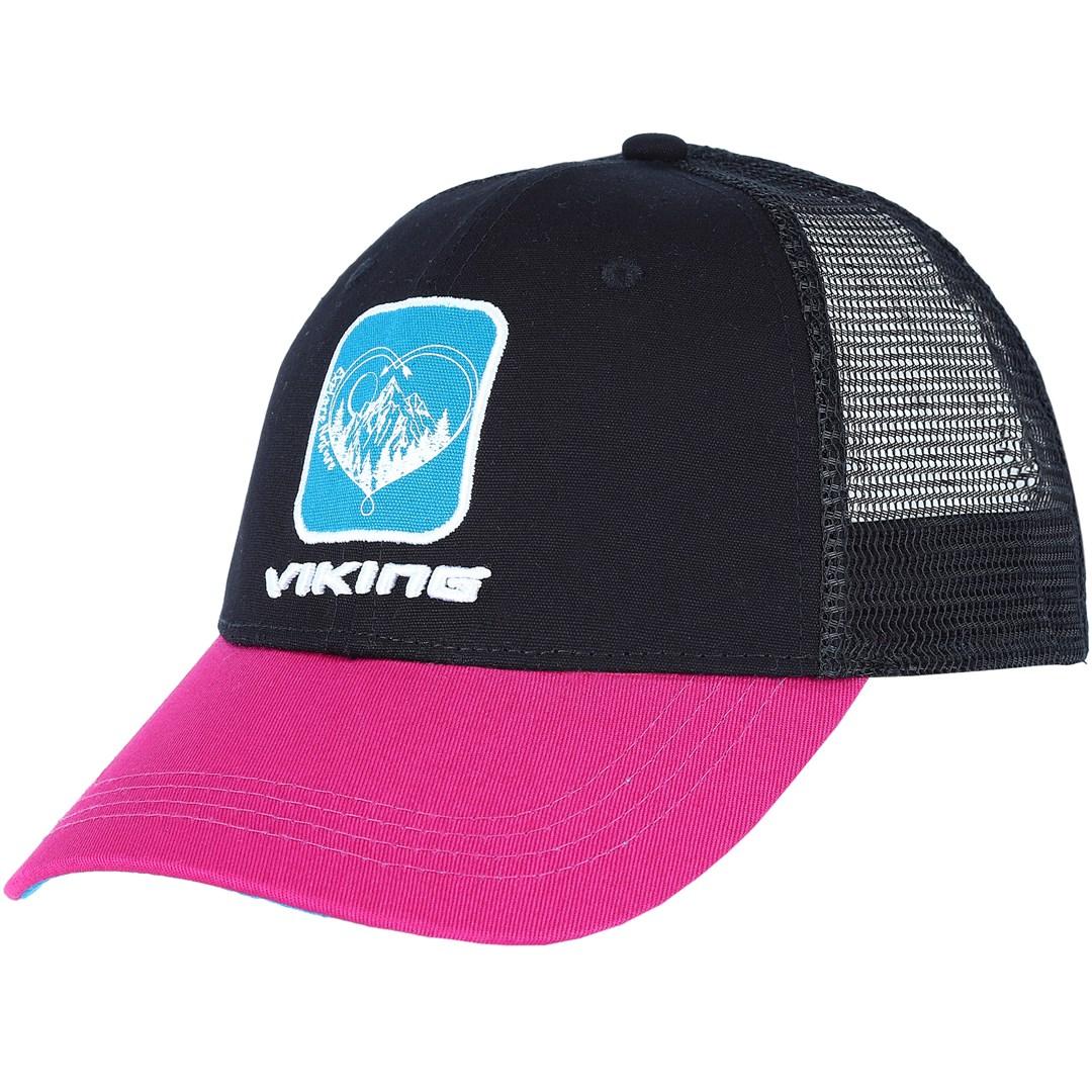 Damekasket Viking Terra - sort/rosa, one size