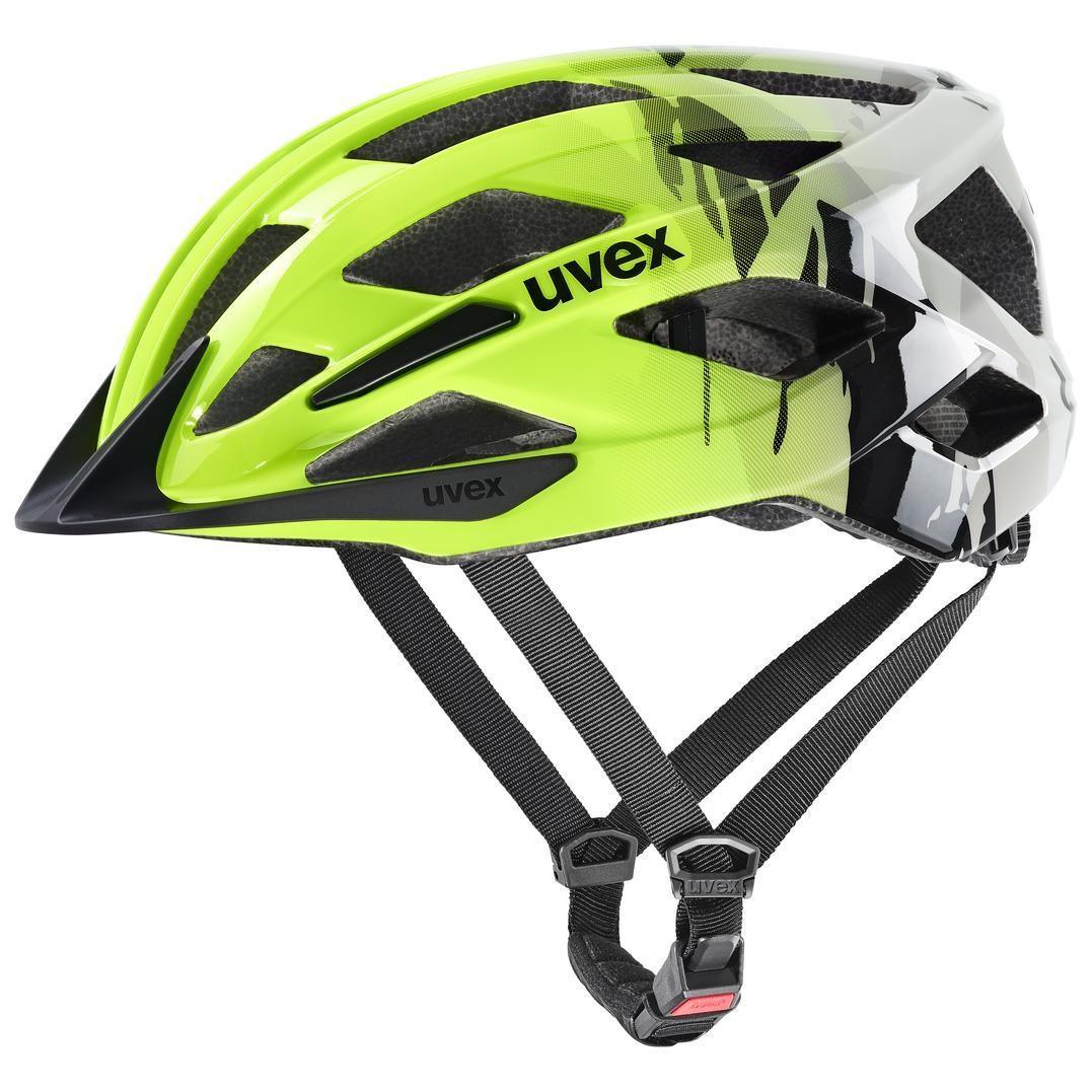 Uvex air wing 2, Gul, Sort, Hjelm, Unisex, Barn, Cykling i byen, 50 - 54