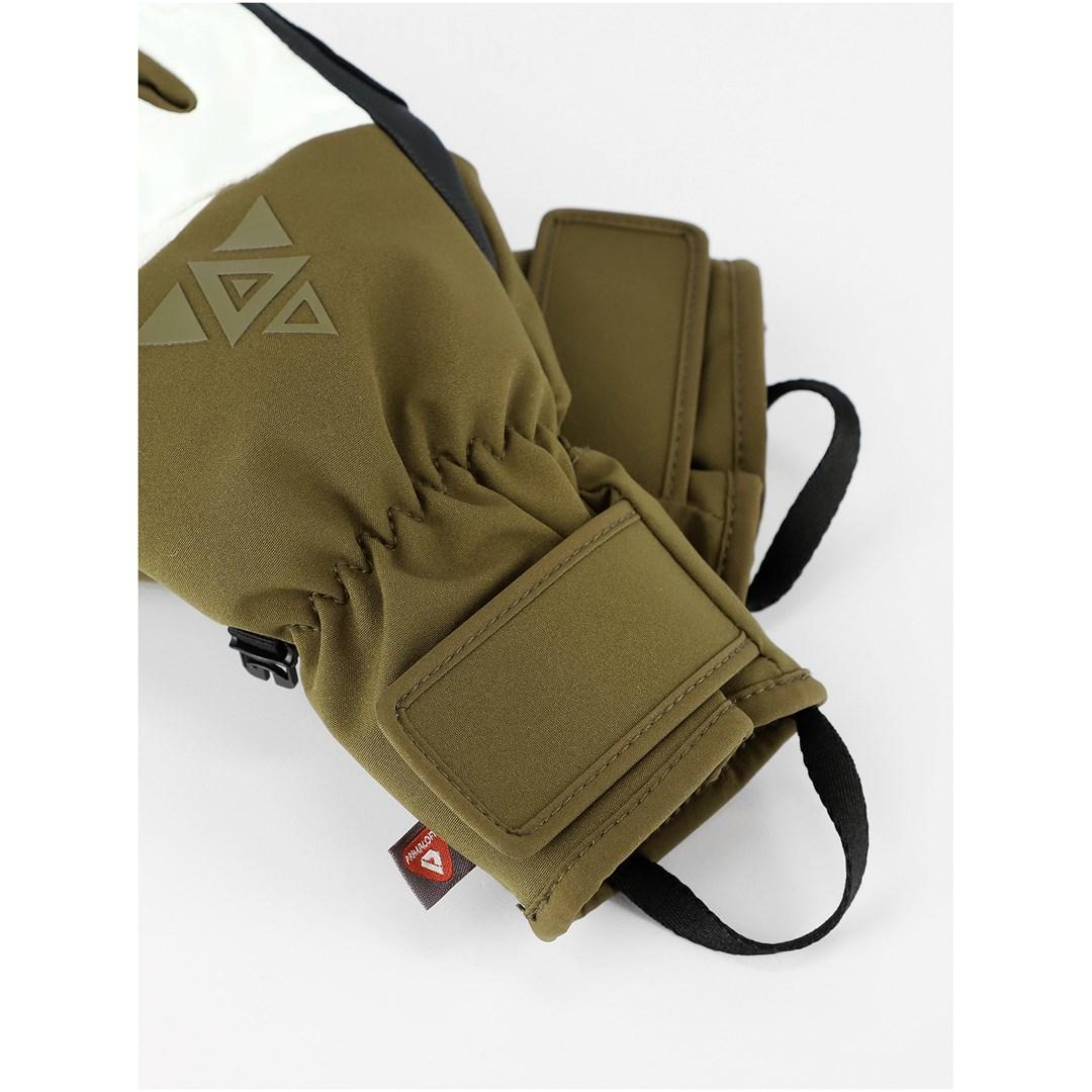 Skihandsker Viking Norvik Pro Pipe - khaki med hvidt læder, str. 6