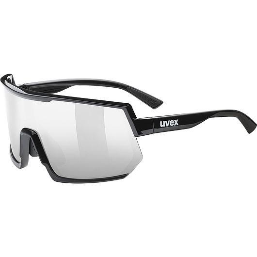 Uvex sportstyle 235, Multisportsbrille, Unisex, Semi-rimless, Sort, Sort, Sølv