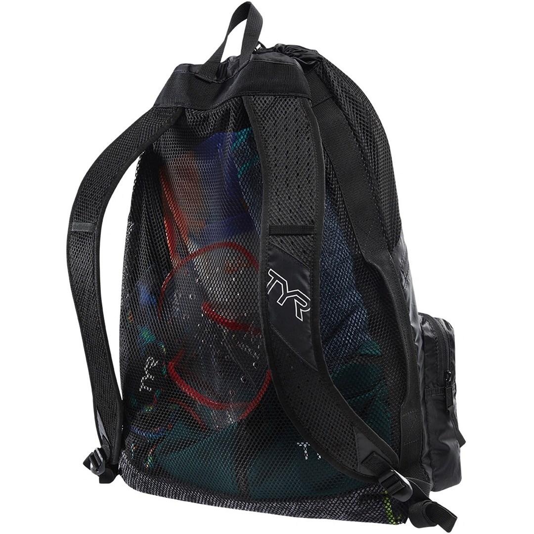 Netrygsæk TYR Elite Team Mesh Backpack - sort, one size