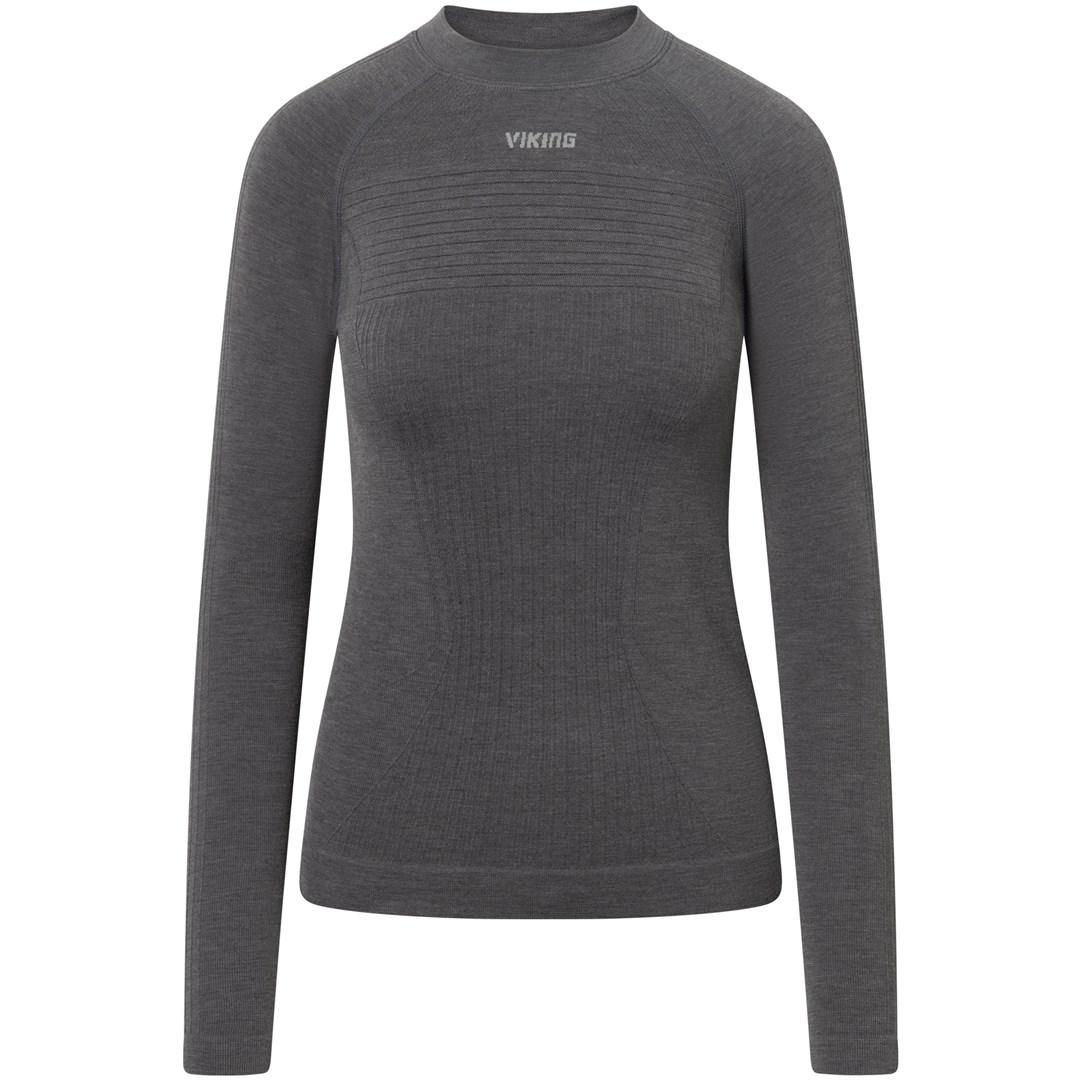 VIKING Tende Lady Longsleeve PrimaLoft Cashmere dameundertøj, gråt, XXL