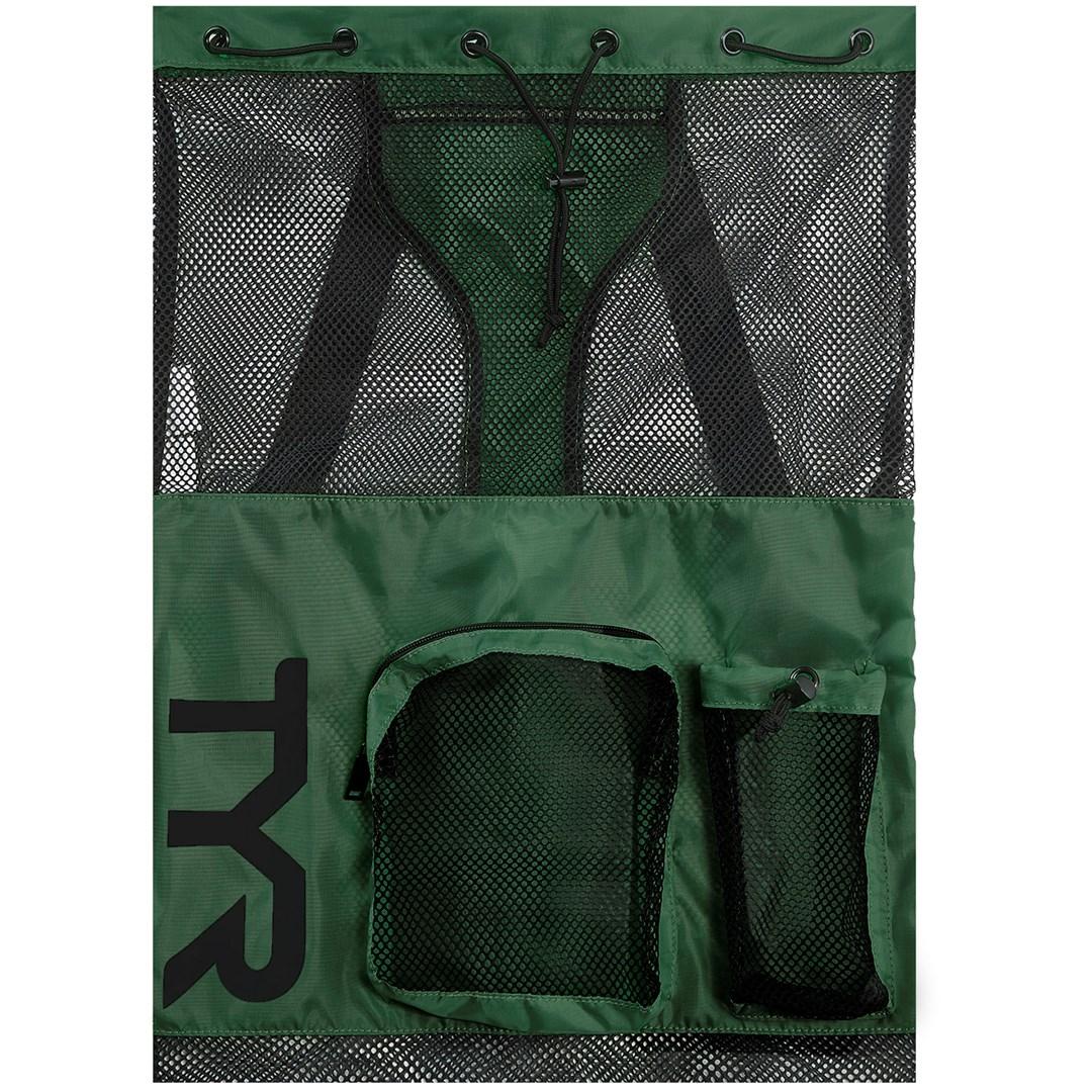 Netrygsæk TYR Big Mesh Mummy - grøn/sort, one size