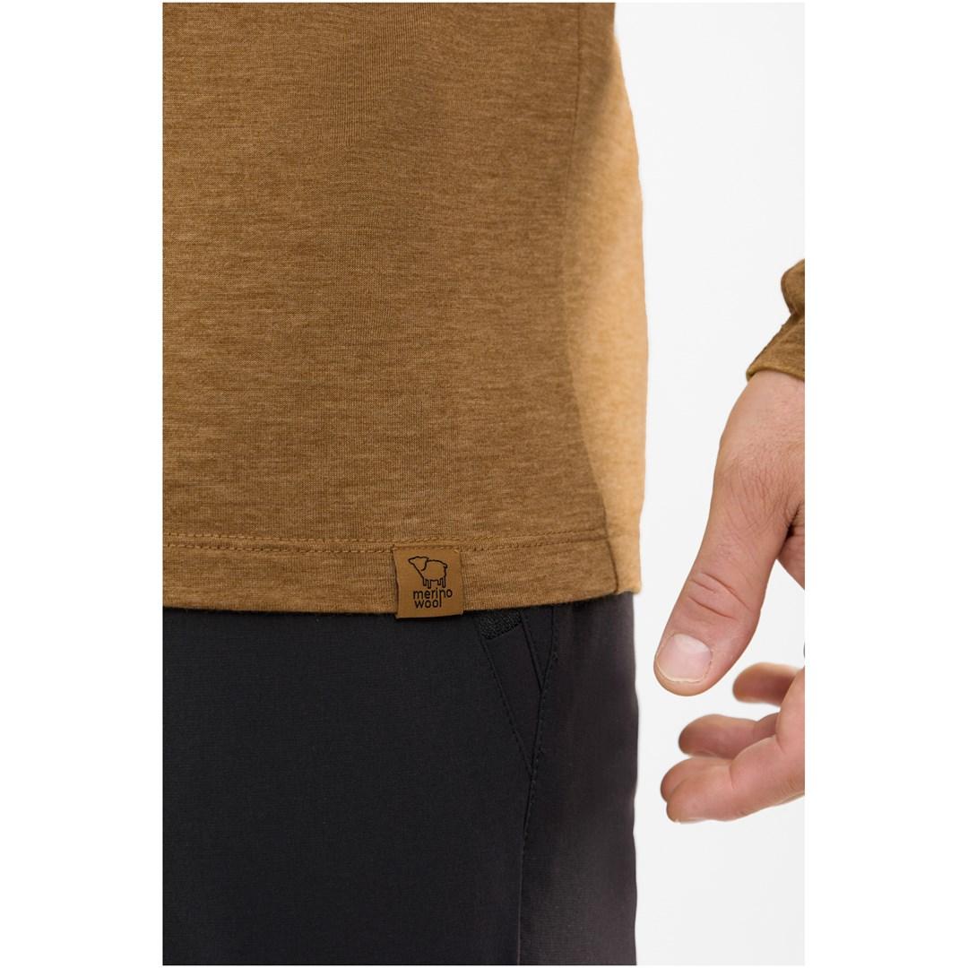 Langærmet trøje Viking Andali Man Merino - brun XXL