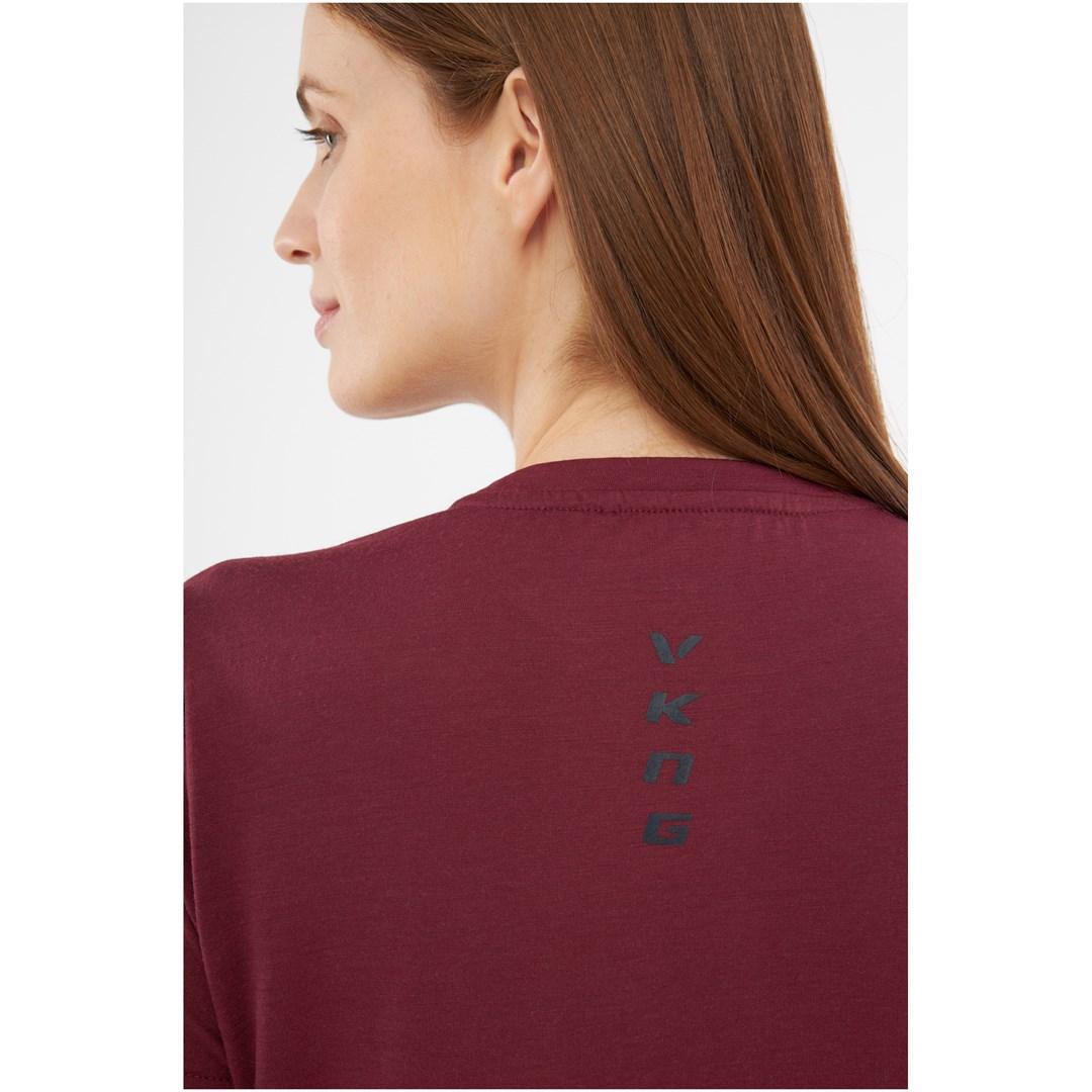 T-shirt Viking Salen Lady Merino - bordeaux, XL