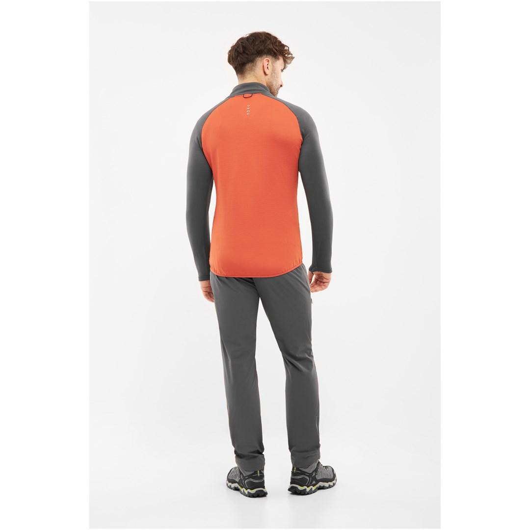 Trøje med lynlås Viking Birger Man - orange/grå XXL