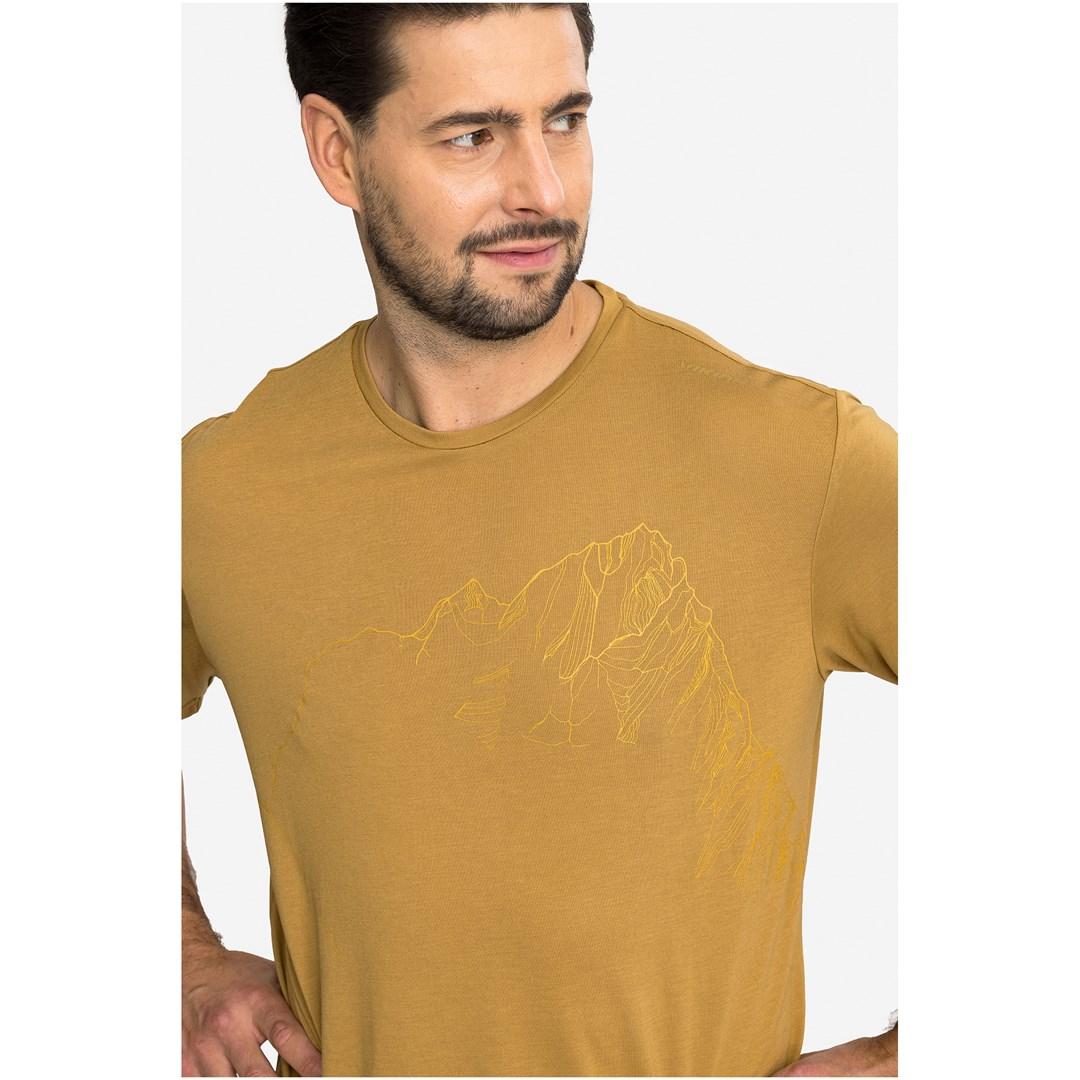 Herre-T-shirt Viking Morain Bamboo Man - lysebrun L