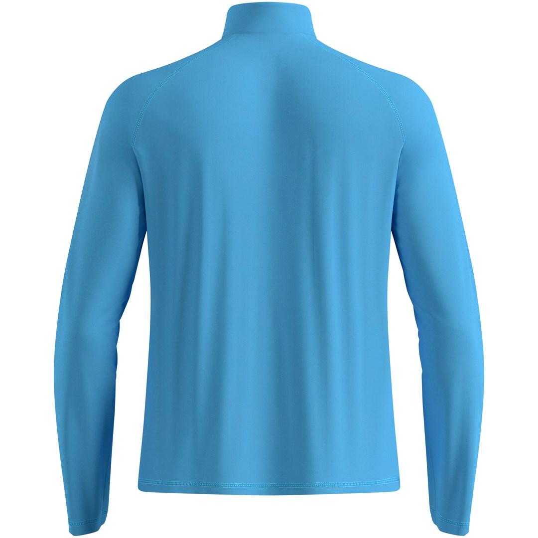 Mellemlagstrøje med fuld lynlås Odlo ESSENTIAL WARM FULL ZIP herre - blå L