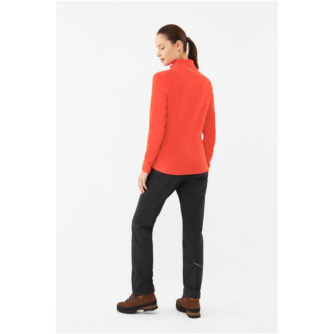 Damesweatshirt Viking Tesero Lady Polartec - rød, S