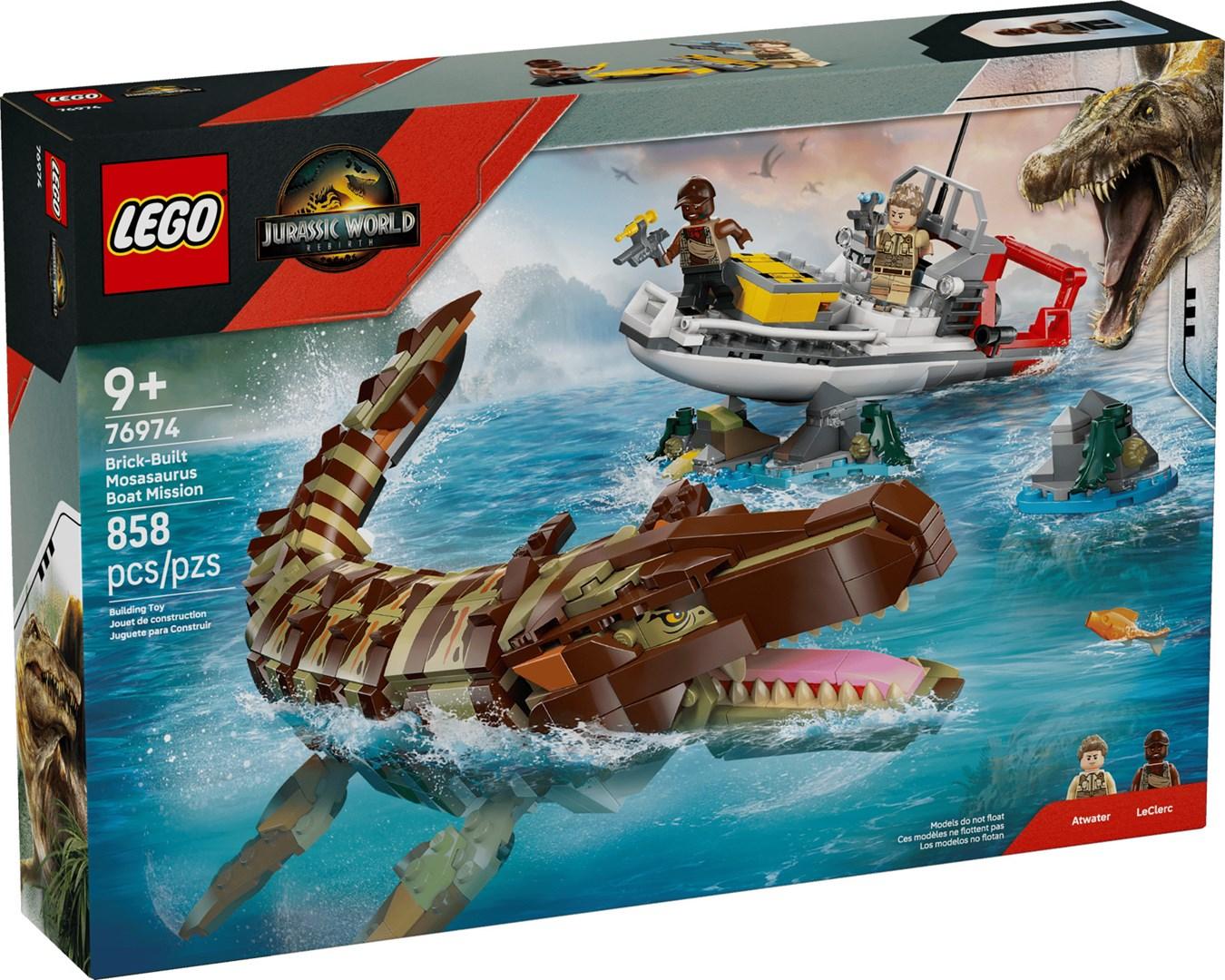 LEGO Jurassic World 76974 - Bådmission: Klodsbygget mosasaur - GEEKD.dk