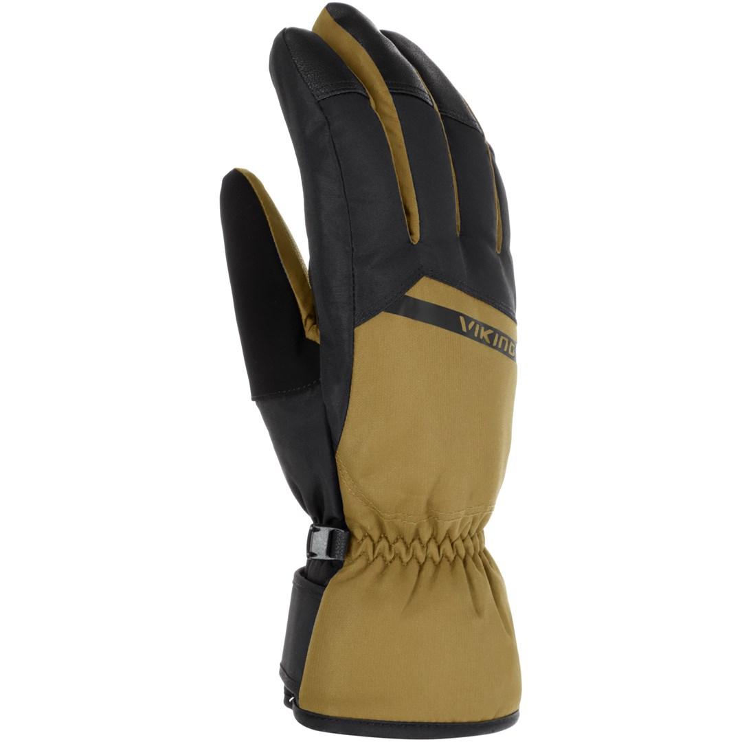 Herre skihandsker Viking Vintero Ski Man - brun/sort, str. 8