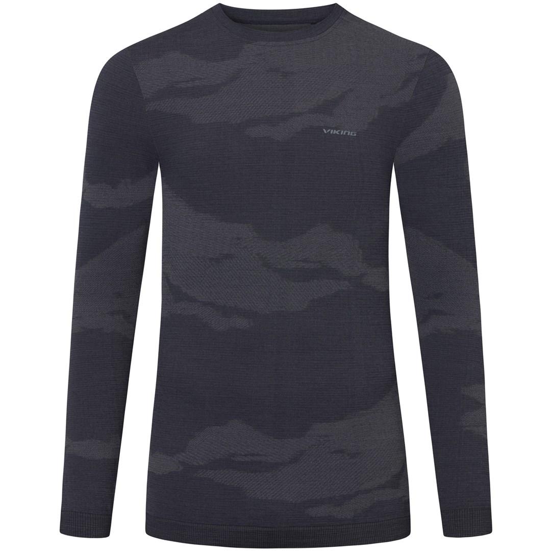 Herre termotrøje Viking Gasher Merino Man Longsleeve - marineblå L