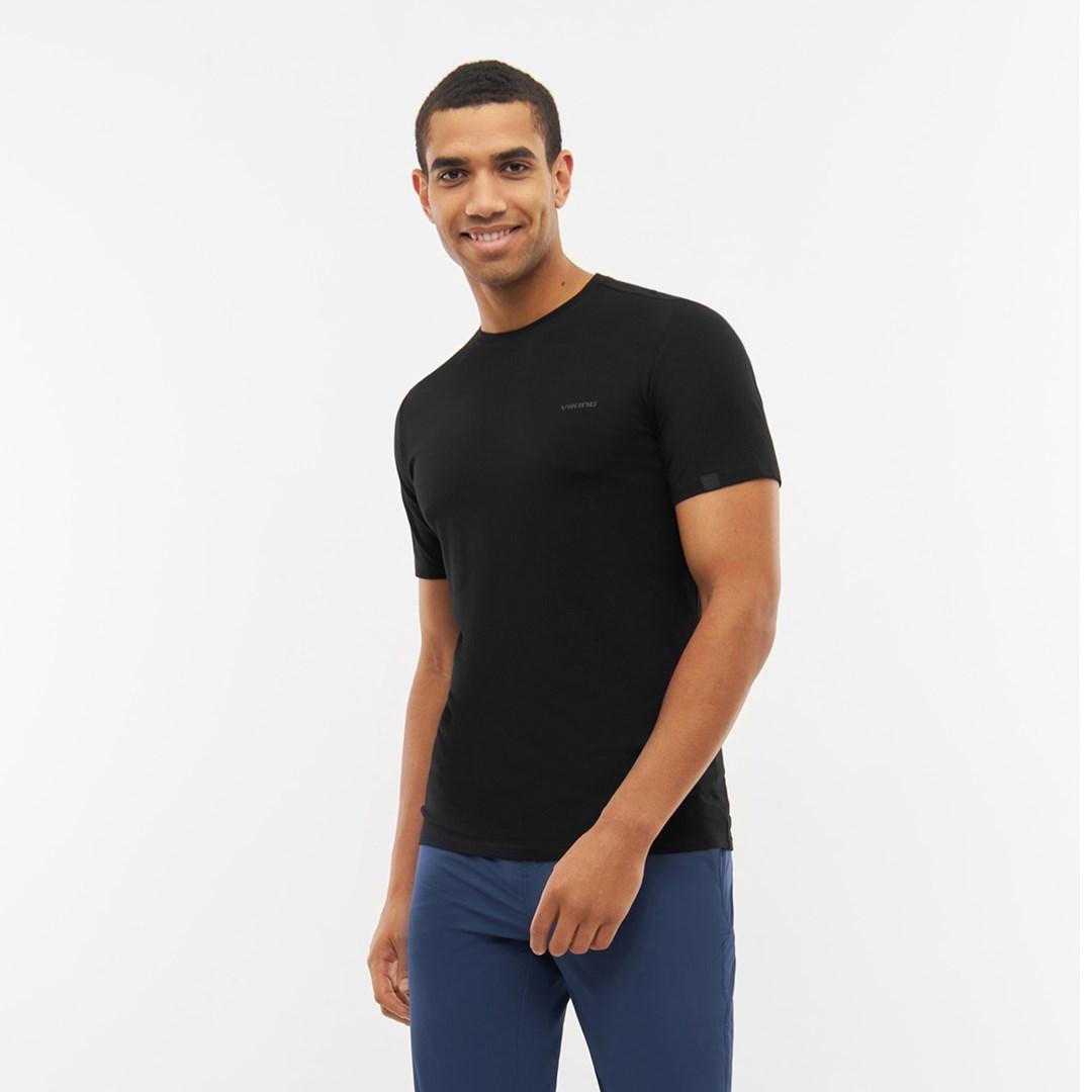 T-shirt Viking Harvi Man Bamboo - sort, M