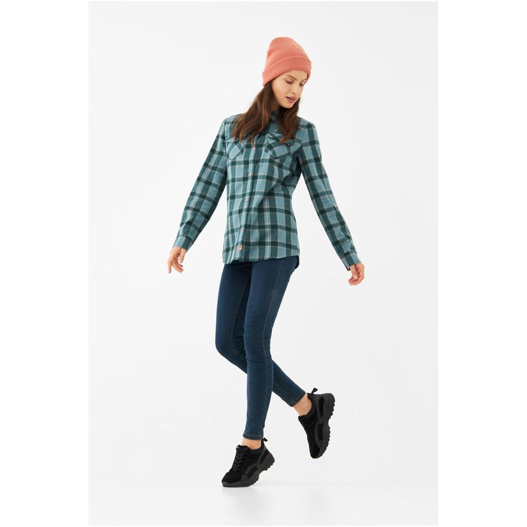 Dameskjorte Viking Shamrock Bamboo Lady - turkis/rosa S