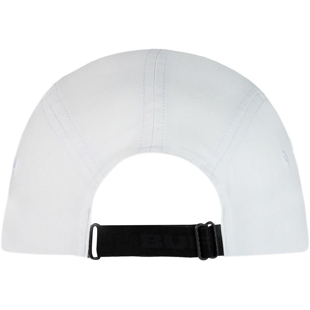 Buff 5 Panel Cap - Unisex Løbecap S/M - UV 50 & Reflekser - Hvid