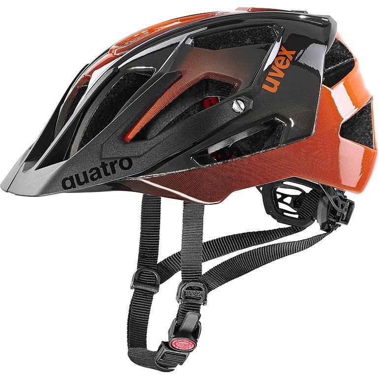 Mountainbikehjelm uvex quatro - Orange/Titanium