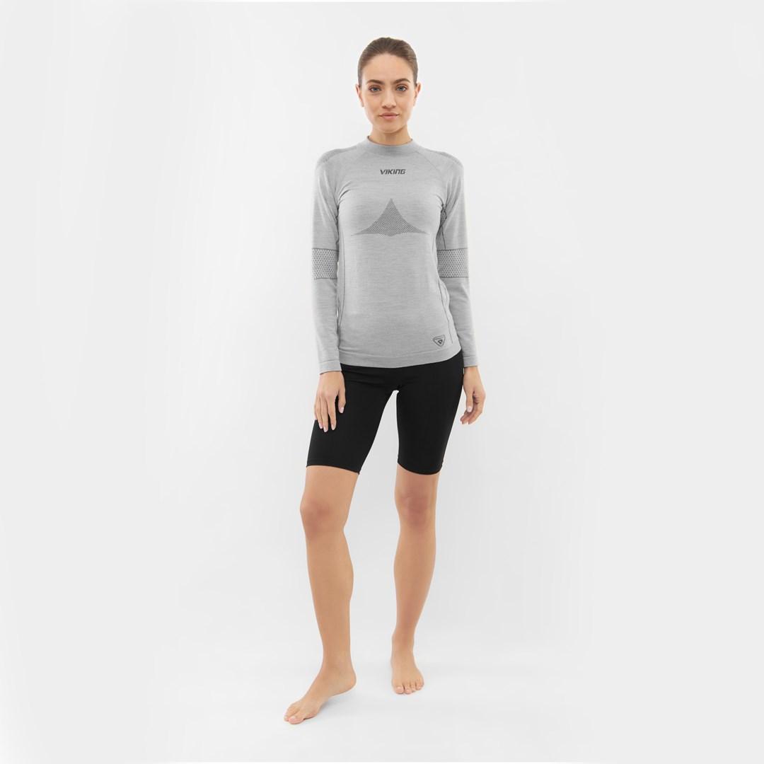 Termobluse Viking Lava Lady langærmet - grå, XXL