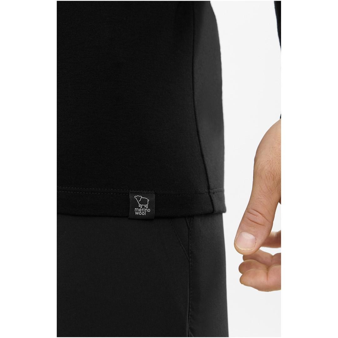 Langærmet trøje Viking Andali Man Merino - sort, XXL