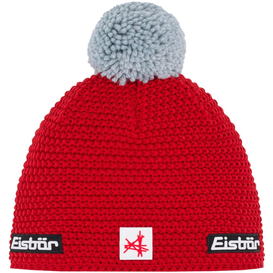 Strikhue Eisbar Jamie Pompon MÜ SA - rød, one size