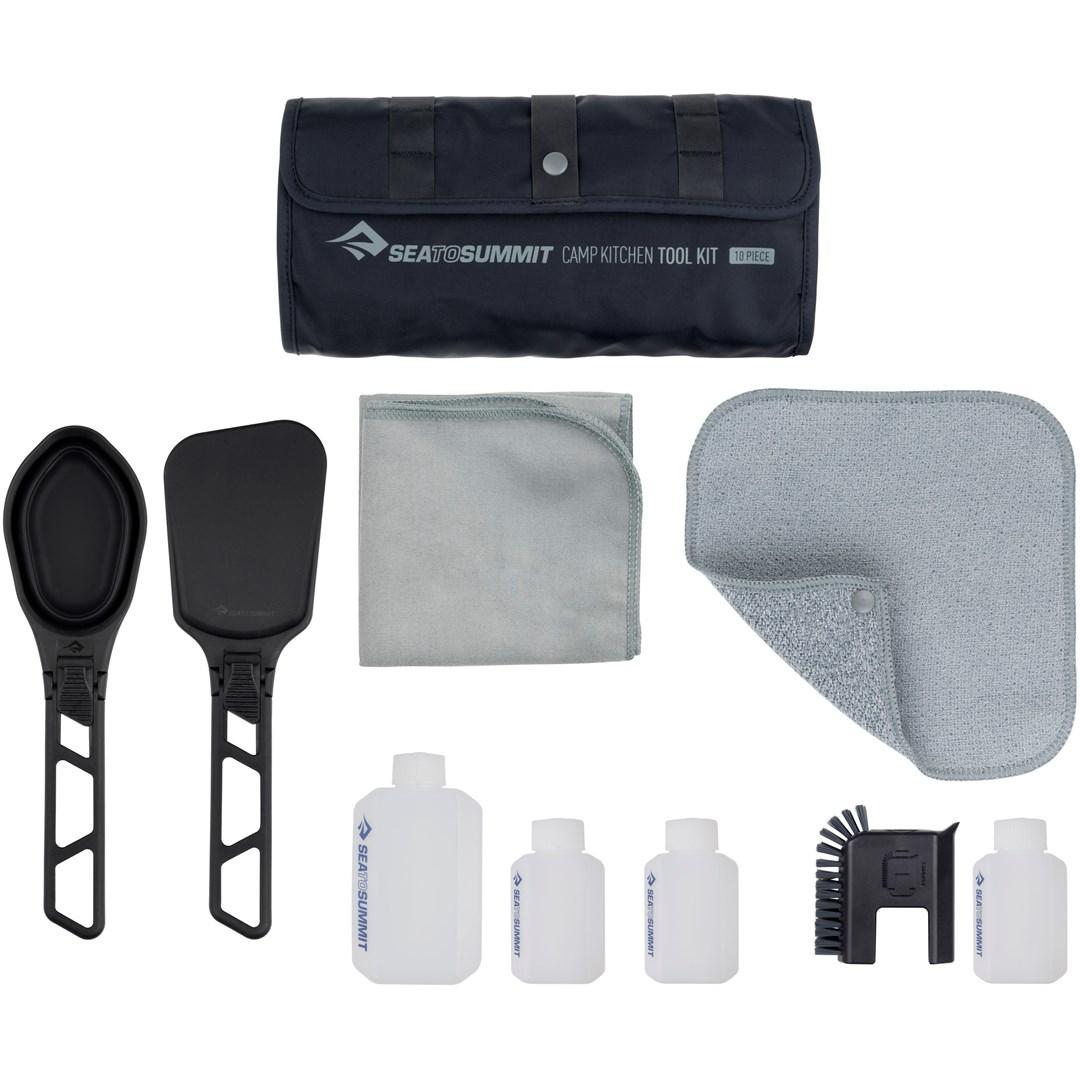 Køkkenredskabssæt SEA TO SUMMIT Camp Kitchen Tool Kit med flasker - 10 dele