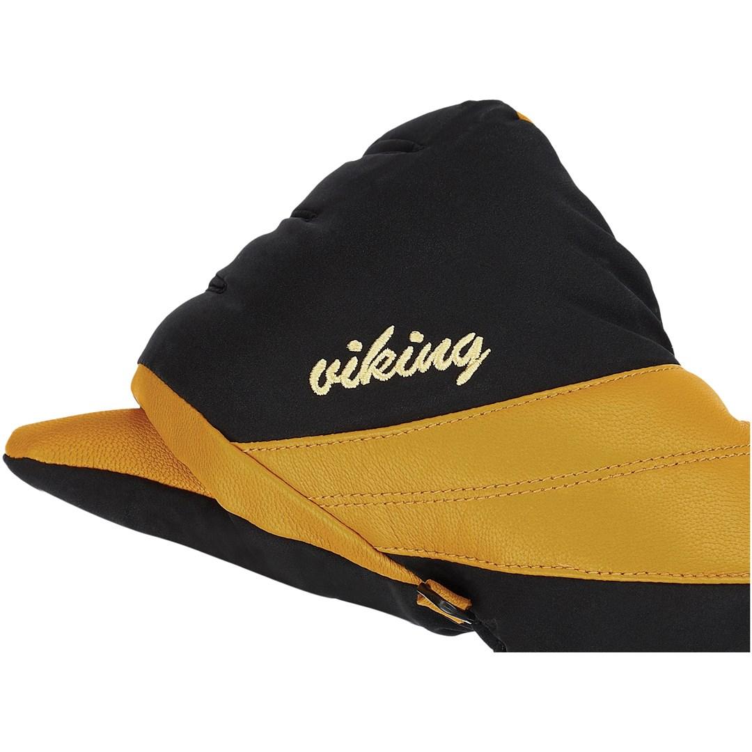 Dameskihandsker Viking Aurin Ski Lady - sennepsgul/sort str. 8