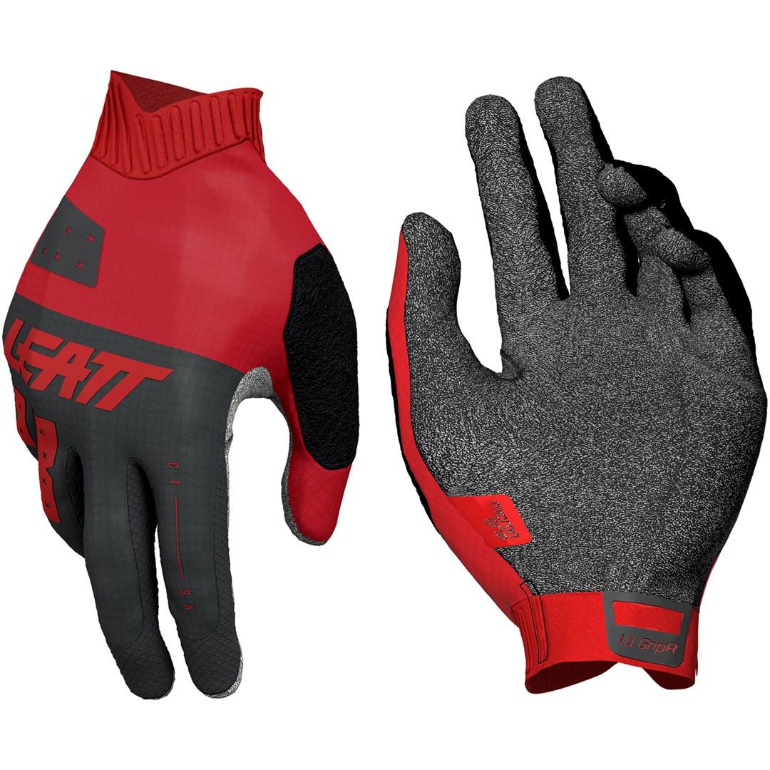 Børnecykelhandsker Leatt Glove MTB 1.0 GripR Junior - rød/sort, str. S