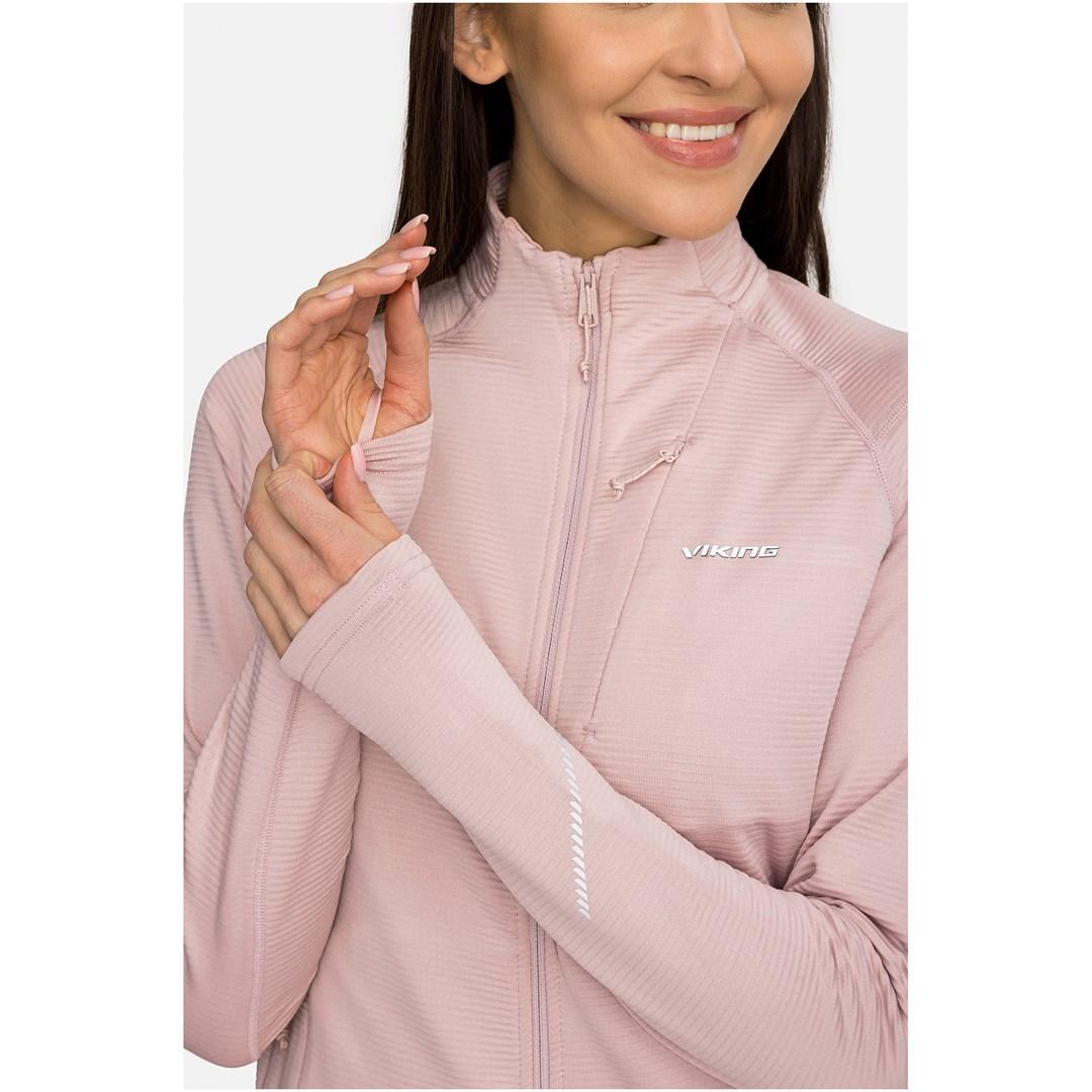 Sweatshirt med lynlås Viking Birger Lady - rosa, XS