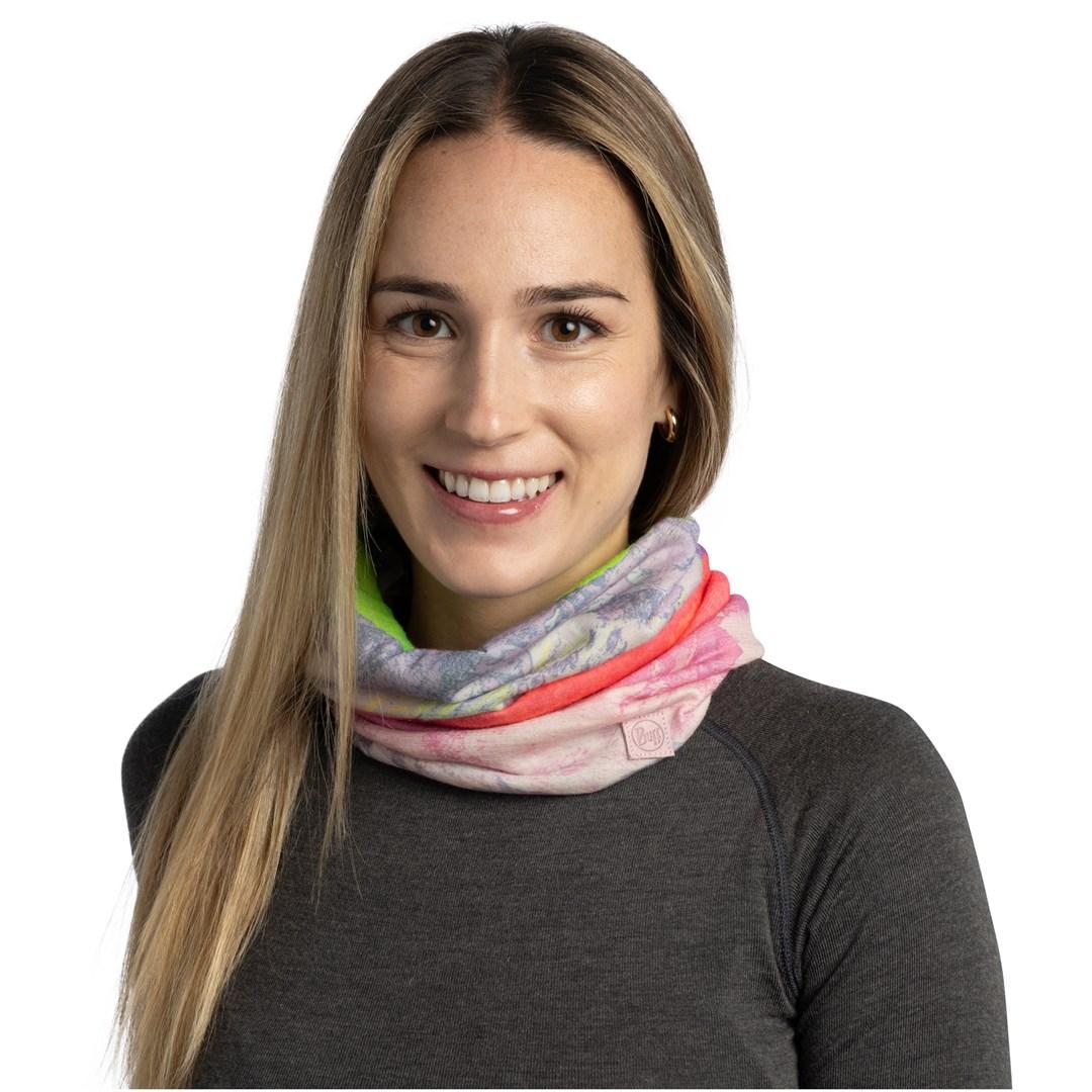 Bandana Buff Merino Lightweight Arci Lilac Ice - one size