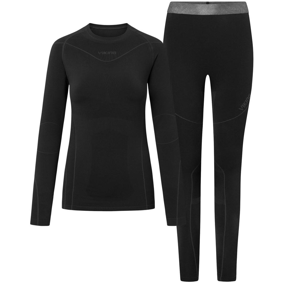 Undertøjssæt Viking Gaja Set Bamboo - sort, XXL