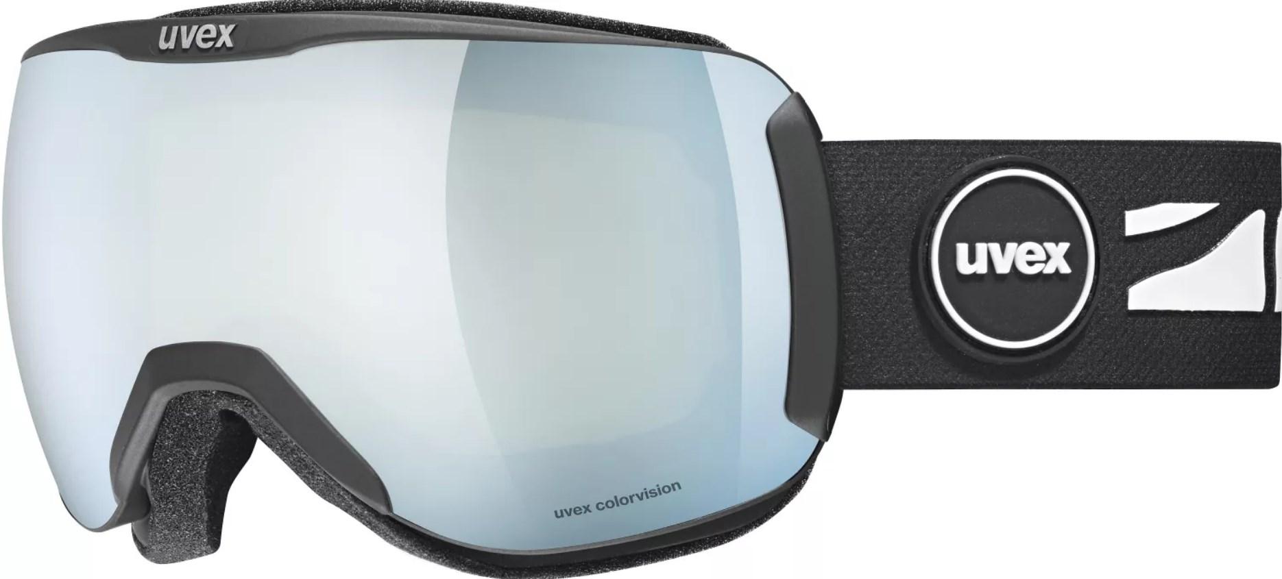 Uvex Downhill 2100 CV, Enkelt objektiv, Sort, Unisex, Sfærisk linse, Sort, Hvid