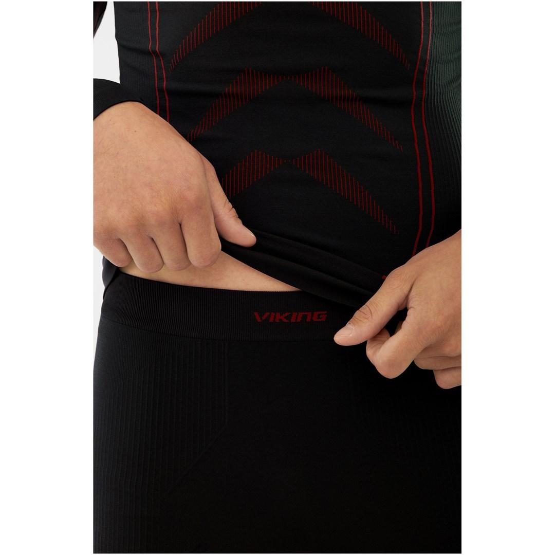Viking Base Layer Rocket Set termoundertøj – sort/orange, størrelse: L