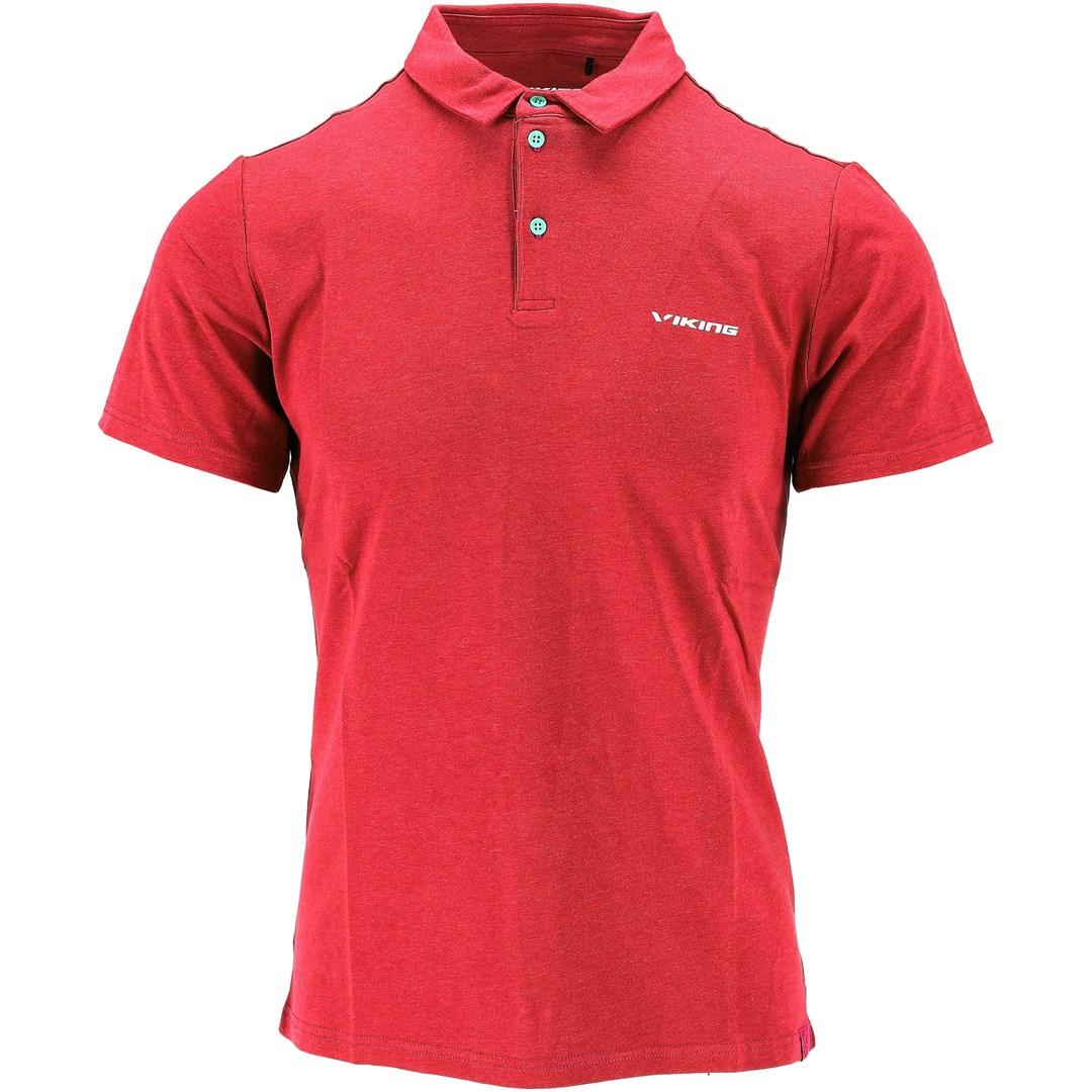 Poloshirt Viking Sasando Bamboo herre - rød, str. M