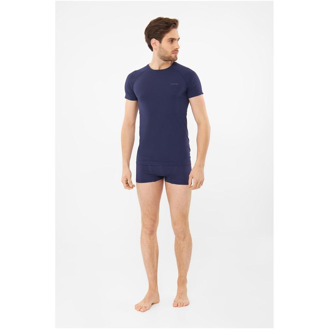 Termoundertrøje Viking Breezer Man Shortsleeve - marineblå S