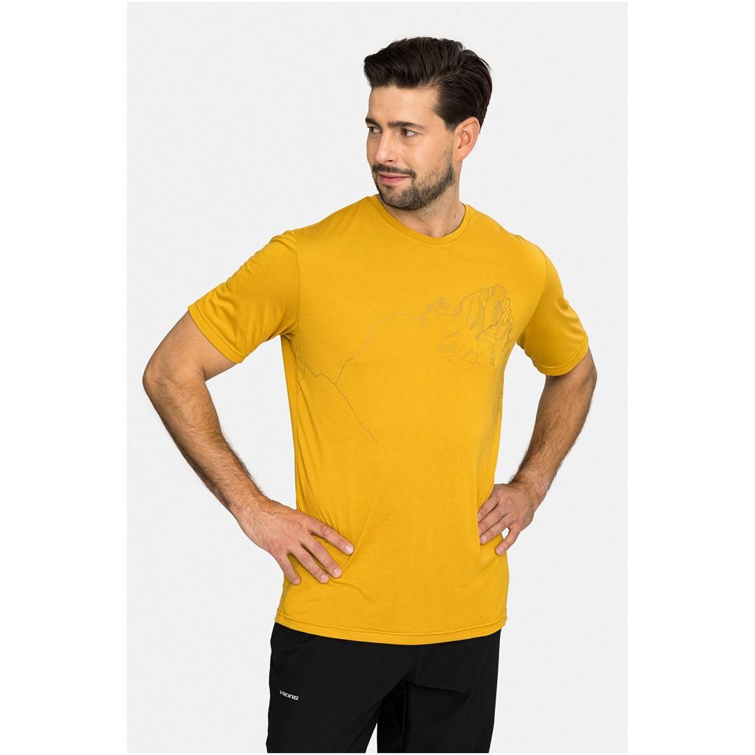 T-shirt Viking Morain Bamboo Man - gul L