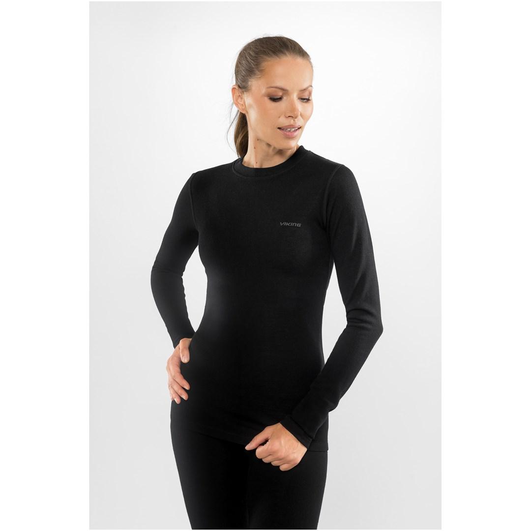 Undertøjssæt Viking Meriboo Lady Set Merino - sort XL