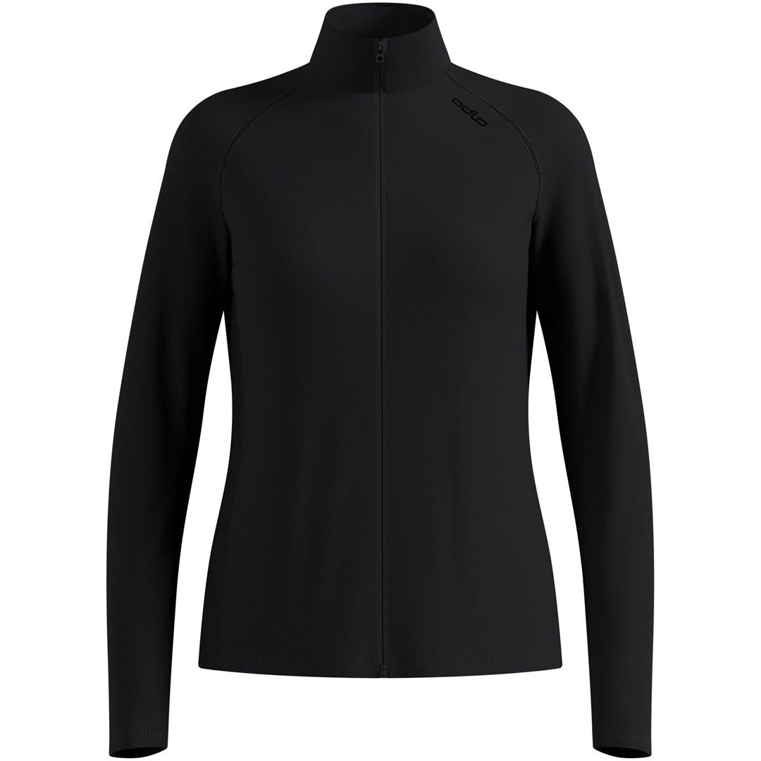 Mellemlagstrøje med fuld lynlås Odlo ESSENTIAL WARM FULL ZIP - sort, M
