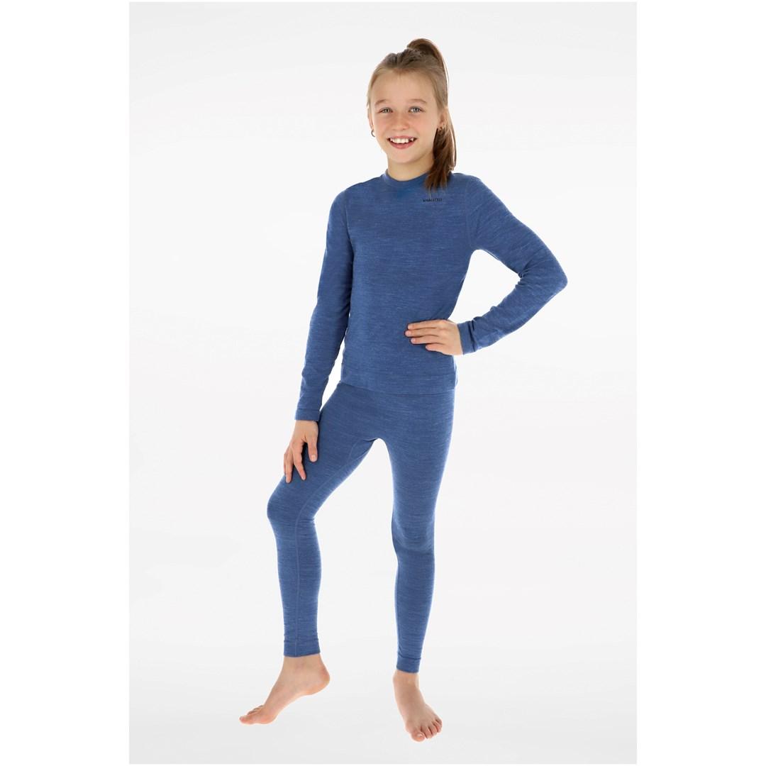Børneundertøjssæt Viking Flam Kids Set Merino - blå 116/128