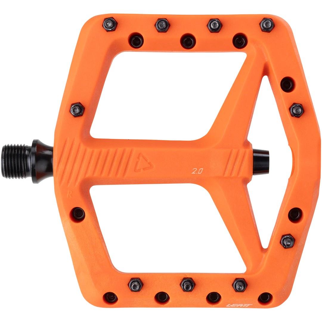 Platformpedaler Leatt Pedals Composite AllMtn 2.0 Flat - orange