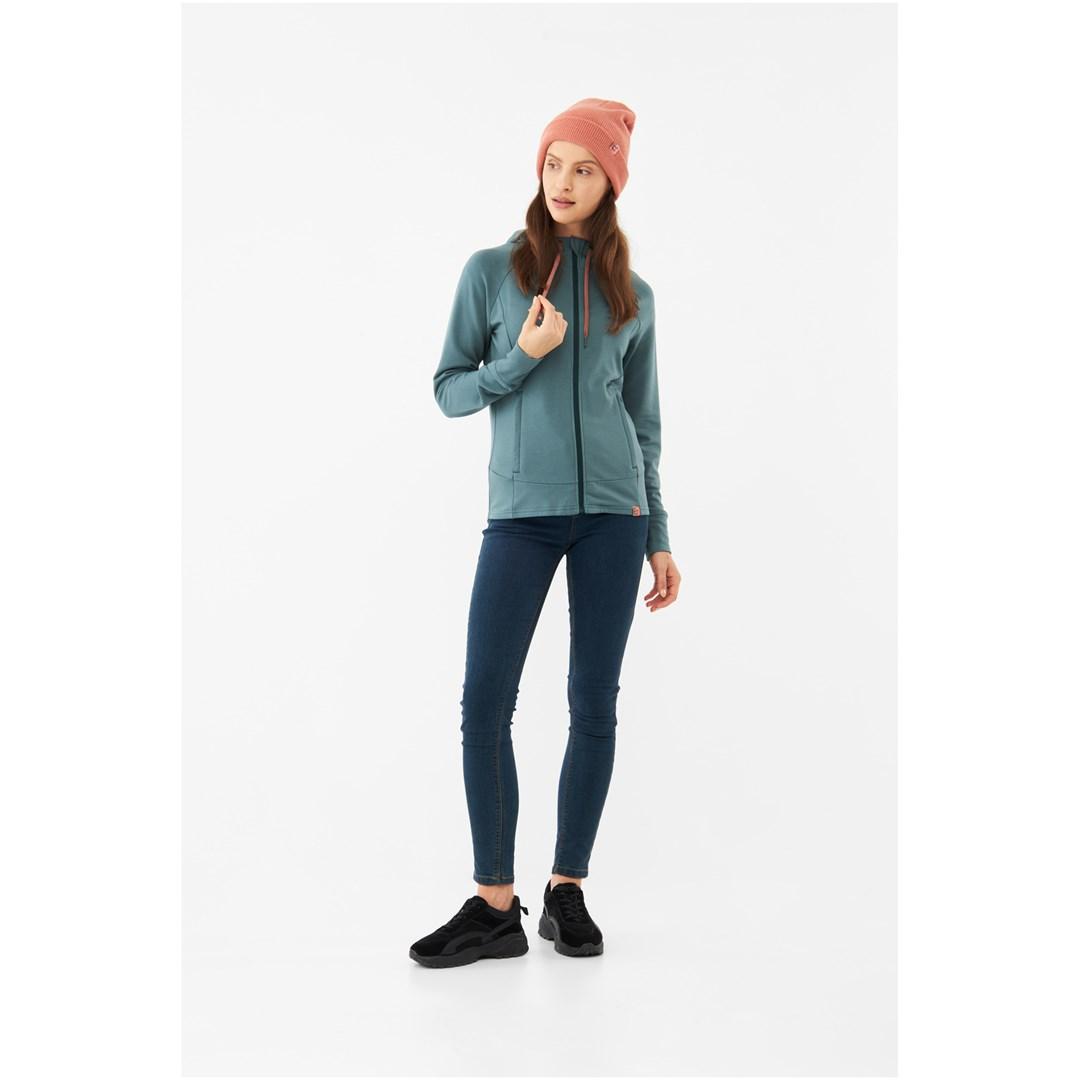 Hættetrøje Viking Lonetree Hoodie Bamboo Lady - turkis, XS