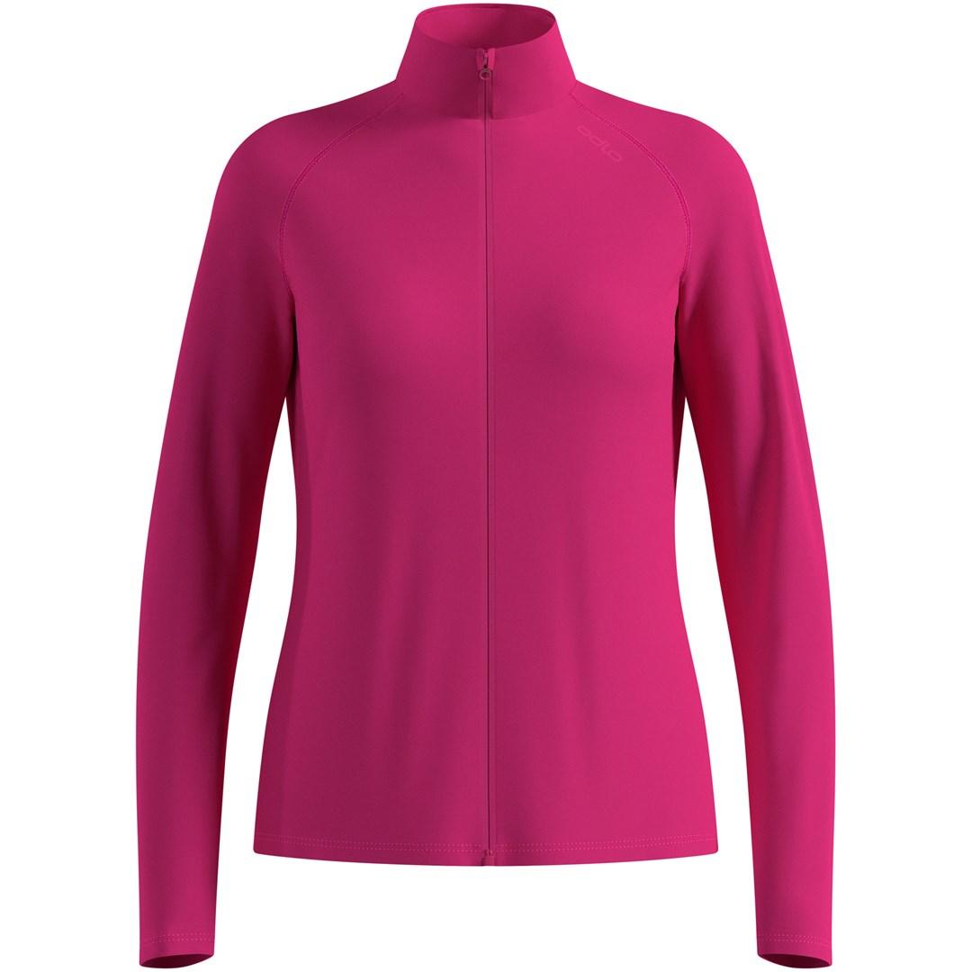 Mellemlagstrøje til dame Odlo ESSENTIAL WARM FULL ZIP - pink, L