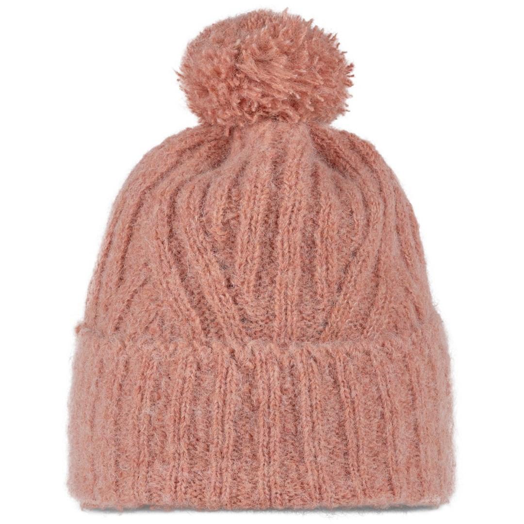 Strikhue Buff Knitted Beanie Nerla - Crimson, one size