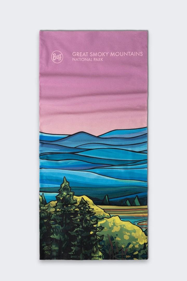 Multifunktionel halsedisse Buff Coolnet UV National Parks - great smoky