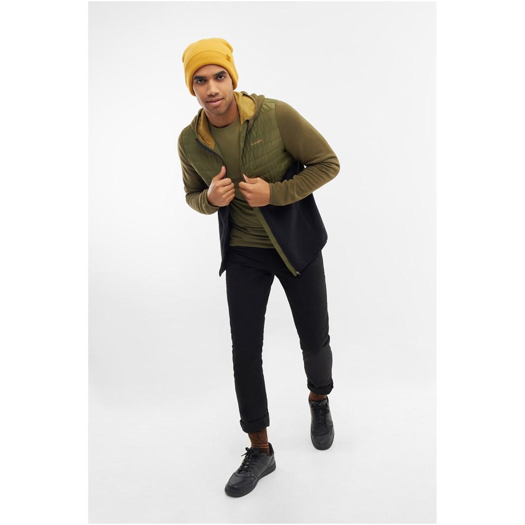 VIKING Creek Hoodie Bamboo Man herrejakke med knapper og hætte, grøn L