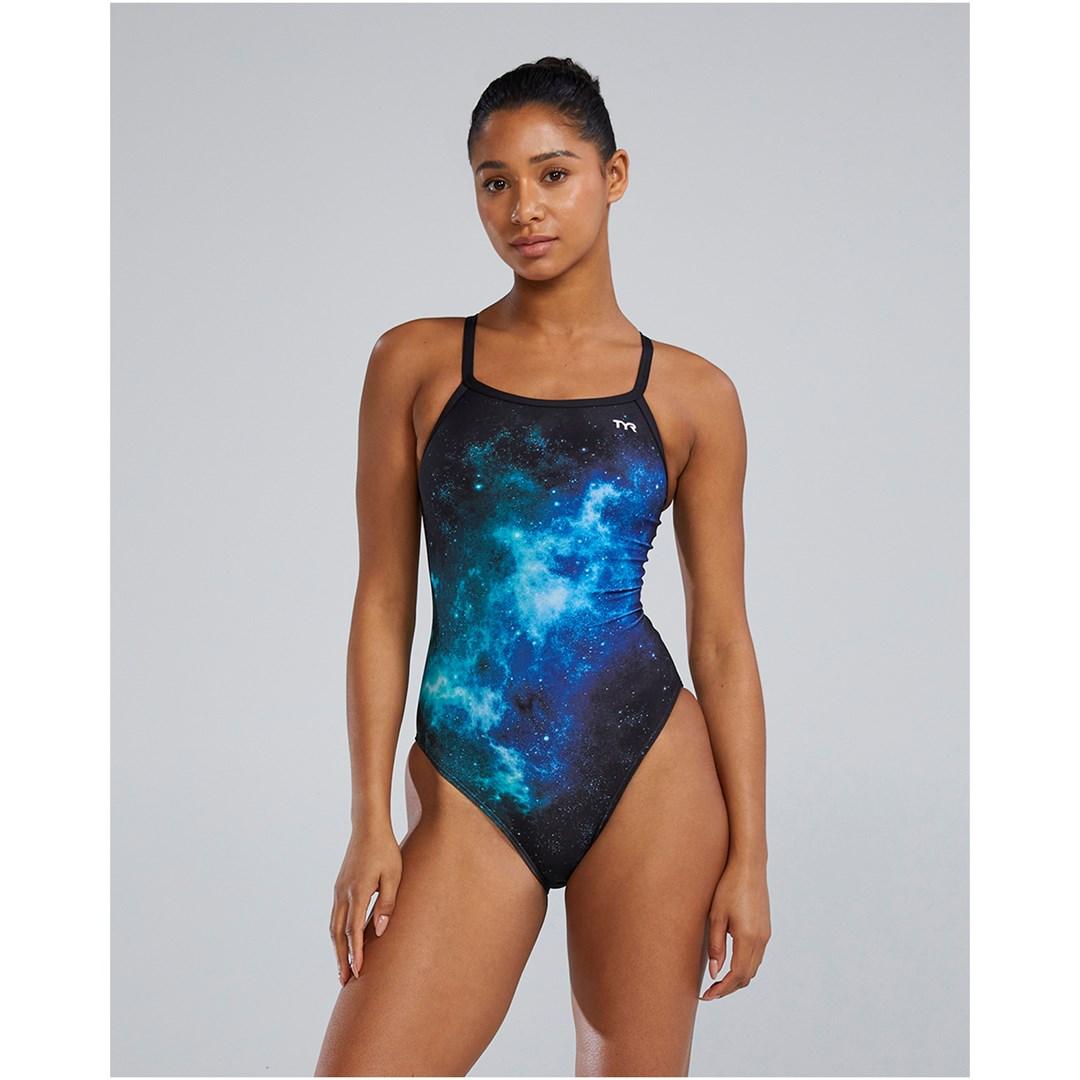 Damebadedragt TYR W DMDFIT STARBNE - str. 36