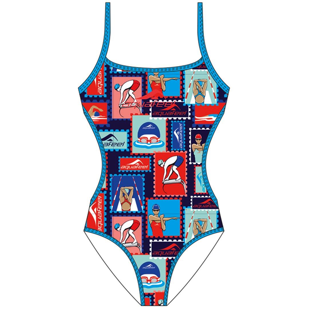 Badedragt til piger Aquafeel V-Back - str. 164