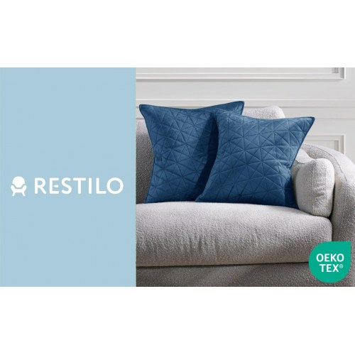 Pudebetræk RESTILO LAILA - indigo 50 x 70 cm, 2 stk.