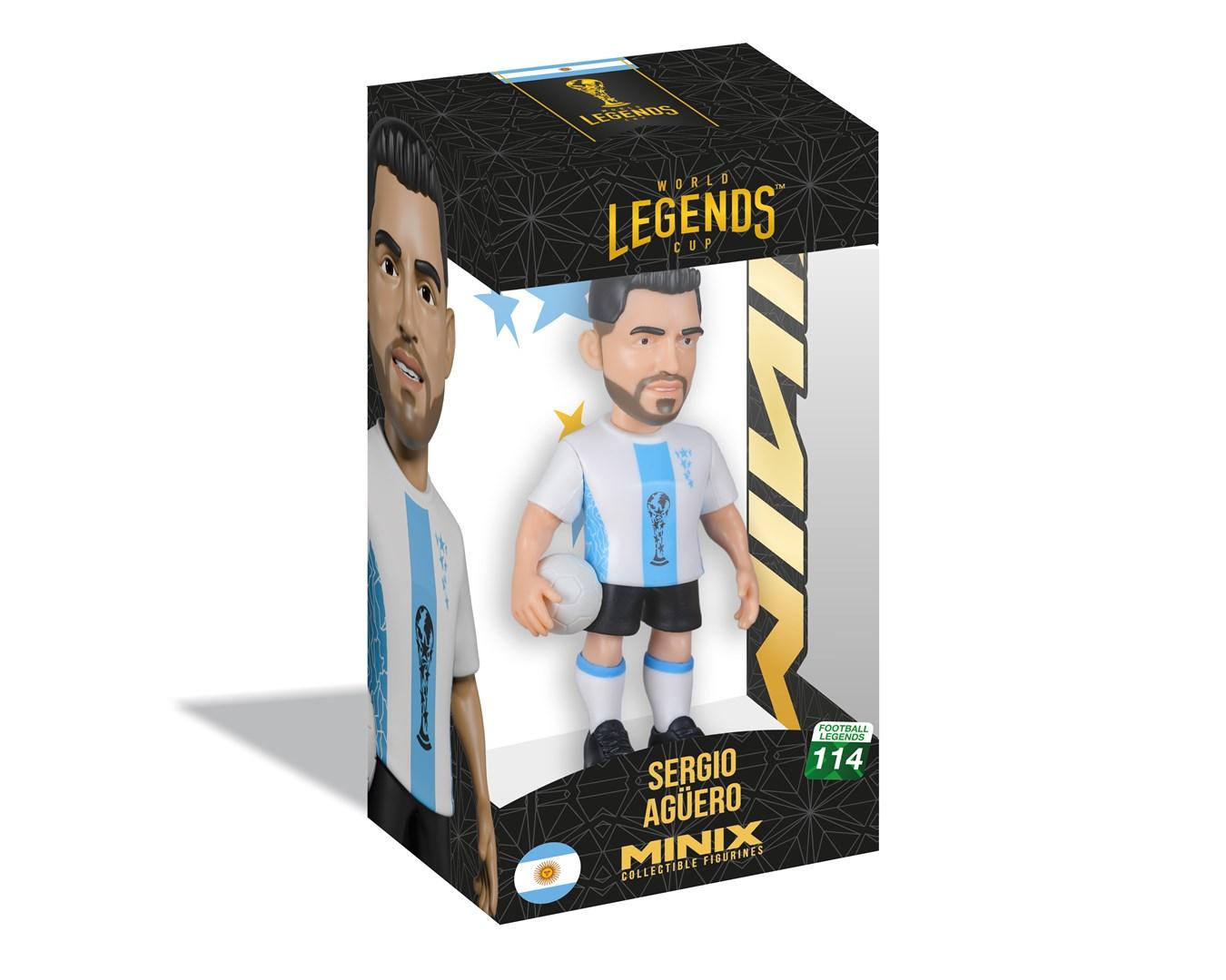 Samlerfigur MINIX World Legends Cup Sergio Aguero - Argentina
