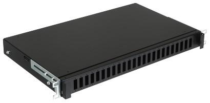 Fiberoptisk patchpanel TFDP-19-1U-24D-SC-B - sort