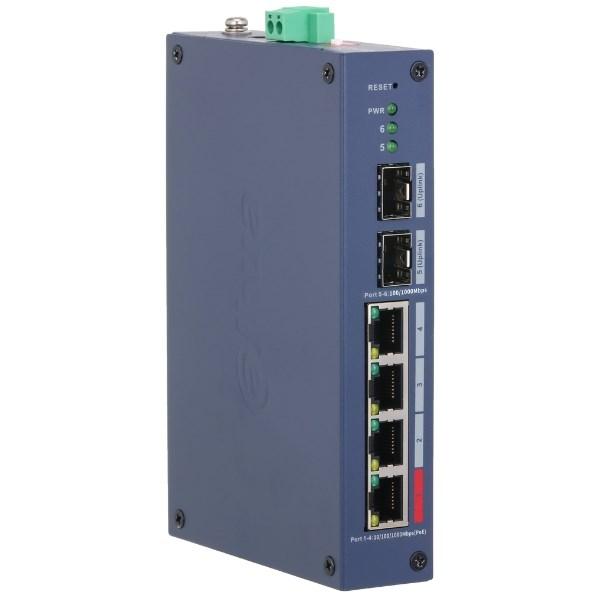 4-Port PoE Cloud administreret Hardened Gigabit Switch, CHS4206-4GT-90