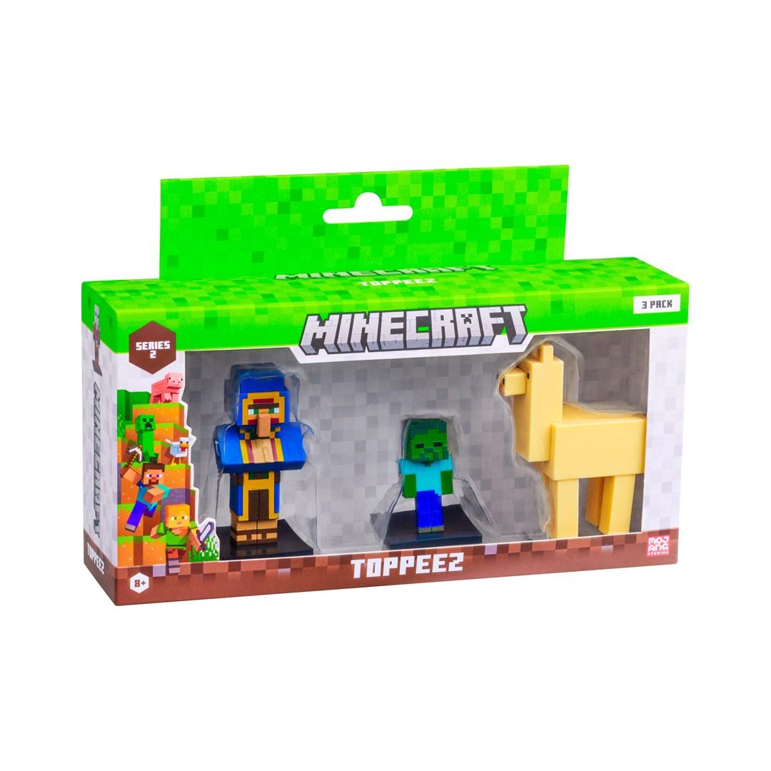Figursæt Minecraft Toppeez Series 2 - 3 pak assorteret